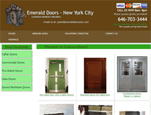 Tablet Screenshot of emeralddoorsnyc.com